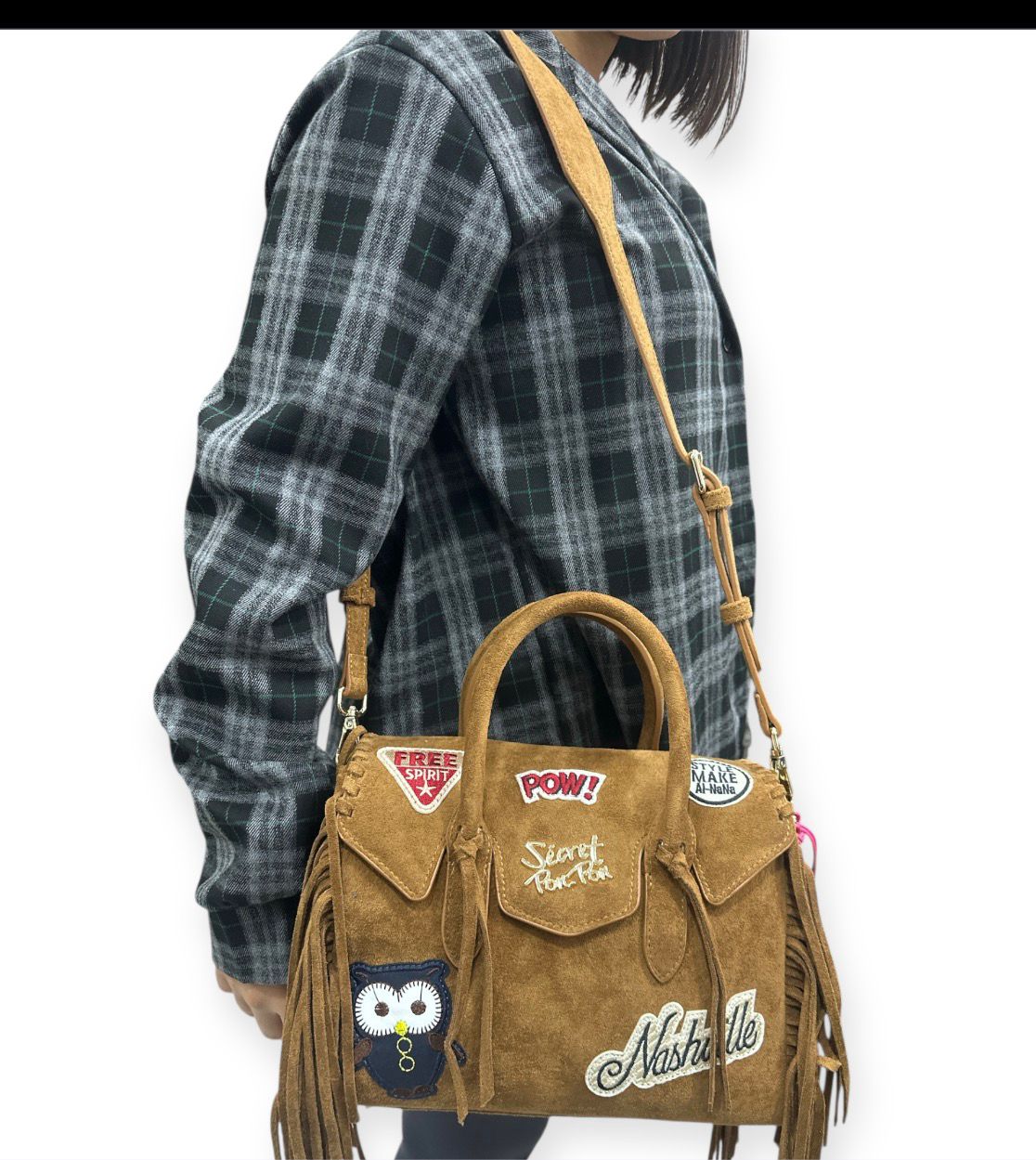 LAYA SUEDE SMALL - BORSA - SECRET PON PON