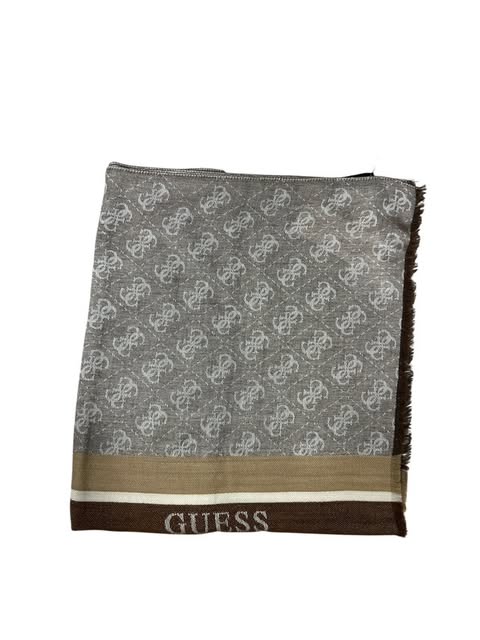 Loewe Sciarpa Anagram grigia in lana e cashmere Loewe Sciarpa Anagram grigia in lana e cashmere